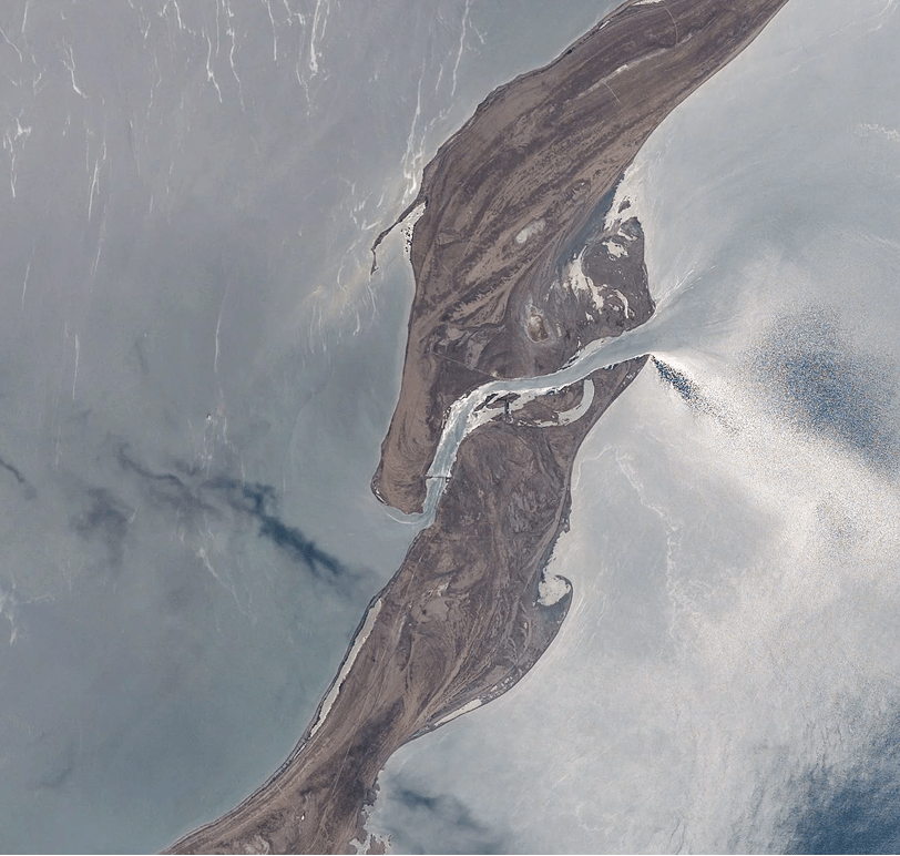 Caspian Sea source landscape