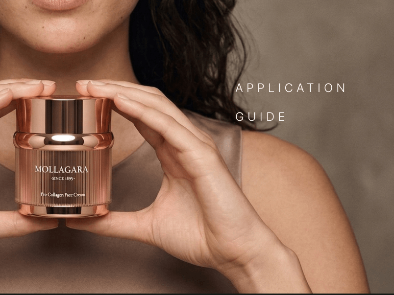 Applying Pro Collagen Face Cream