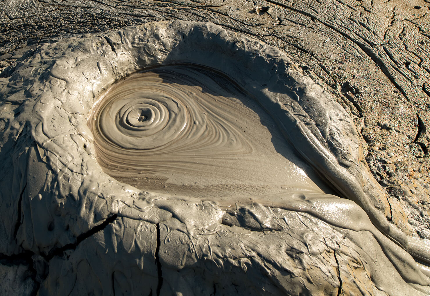 Akpatlavuk mud volcano crater